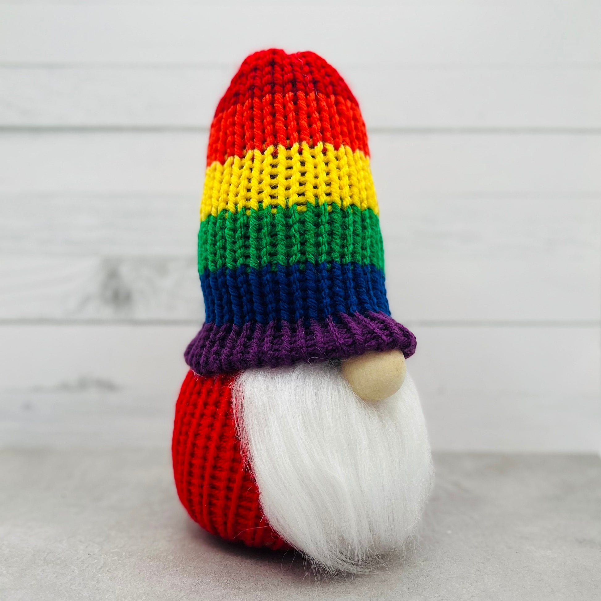 Rainbow Pride Gnome / Gay Pride Tiered Tray Decor / Rustic Farmhouse Decor / LGBTQ Gnome