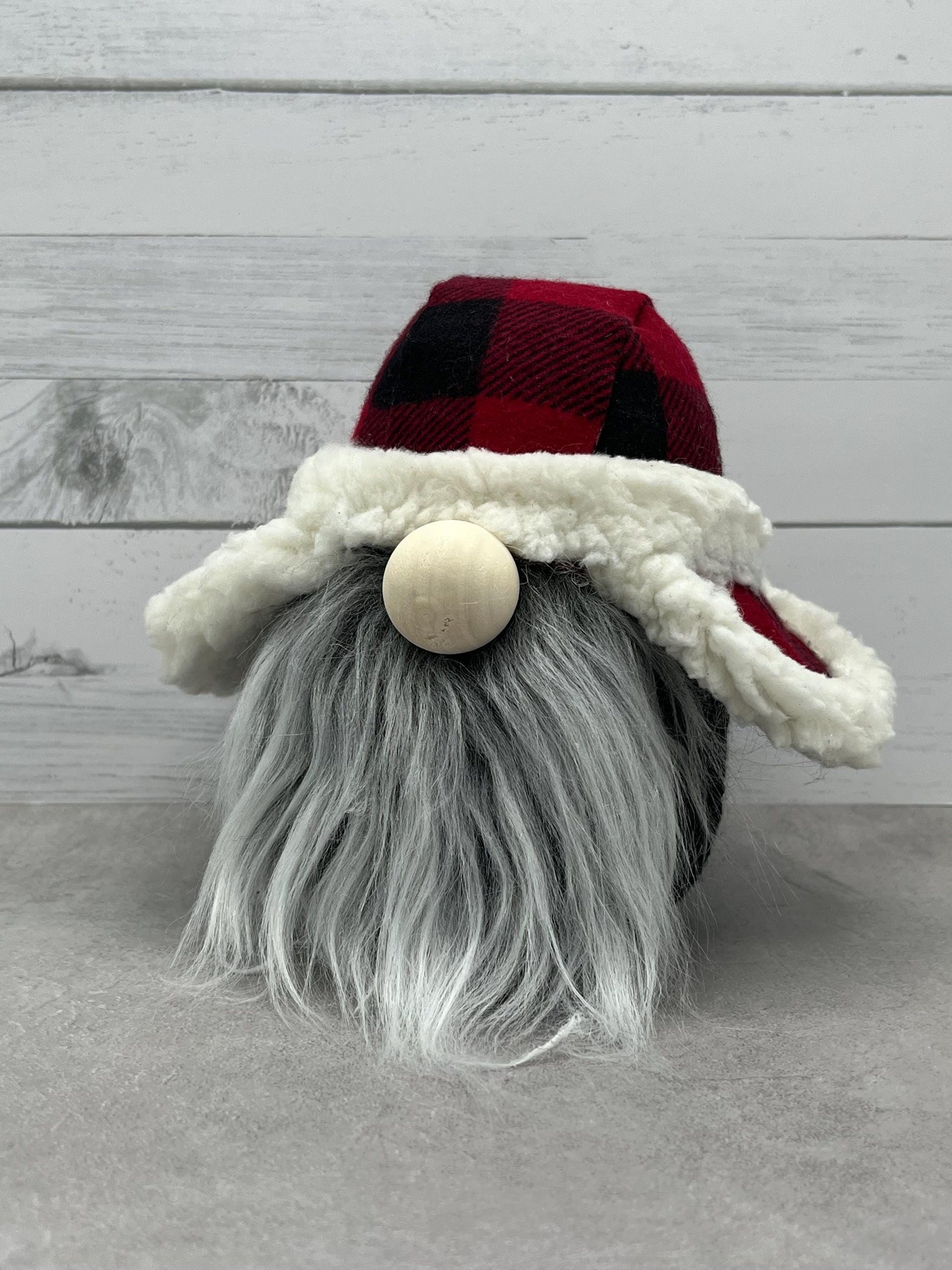 Eddie the Lumberjack Gnome / Holiday Season Tiered Tray Decor / Christmas Table Decorations